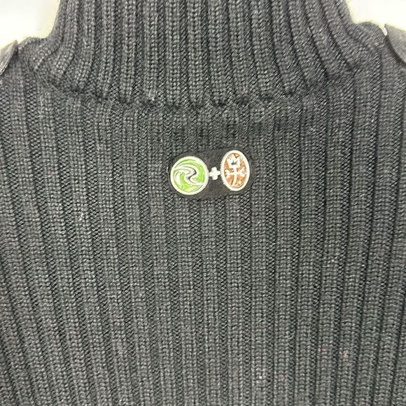 JC de Castelbajac 1/2 Zipper Merino Wool Blend Sweatshirt In Black Size M - Picture 8 of 12